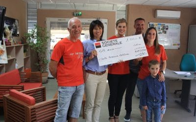 Remise du chèque au Centre Ressource de Montélimar